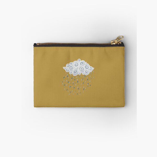 Item preview, swirly raincloud raining cloud yellow clipart designed and sold by strawbsurprise.