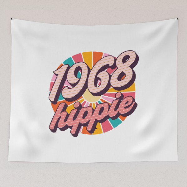 Item preview, 1968 Hippie - 1968 Retro - Holiday Gift For Old Hippies designed and sold by AlanPhotoArt.