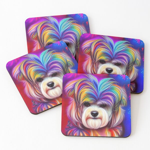 Item preview, Tribal Havanese Dog Art 2 designed and sold by DiatomDesigns.