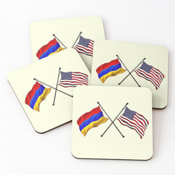 Item preview, Armenian and USA Flags designed and sold by doniainart.
