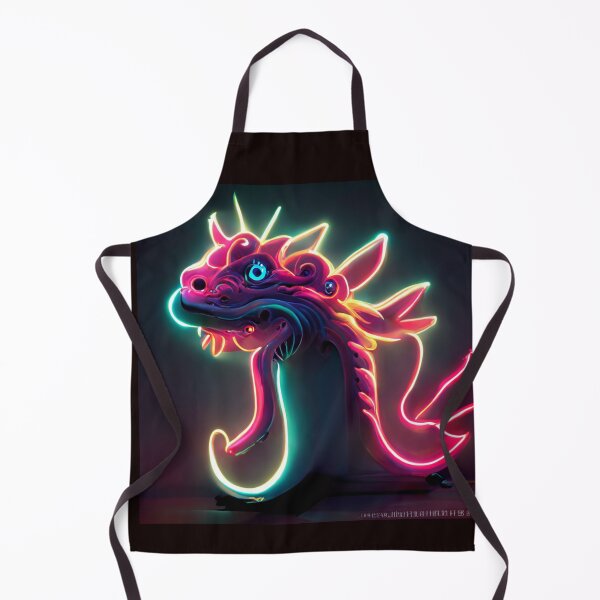 Item preview, Neon Pink Dragon face with spines. designed and sold by liana campbell.
