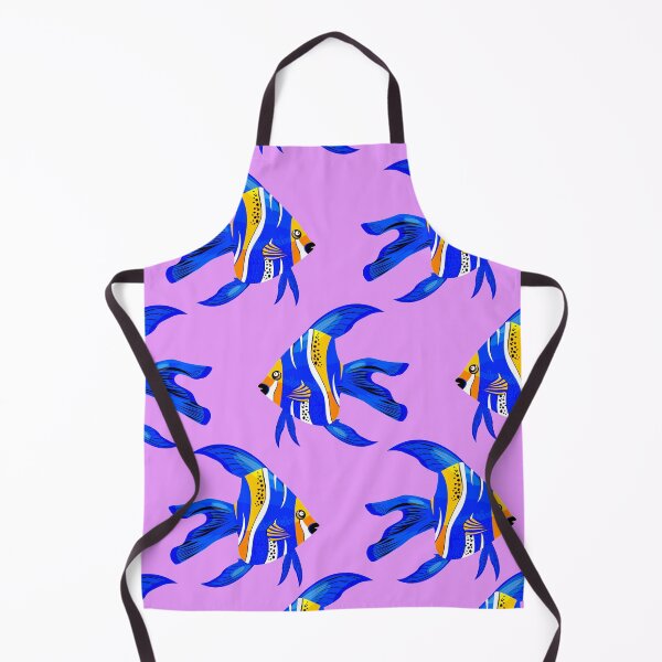 Item preview, Bright Blue and Orange Lavender Tropical Ocean Fish designed and sold by ChristinasMess.