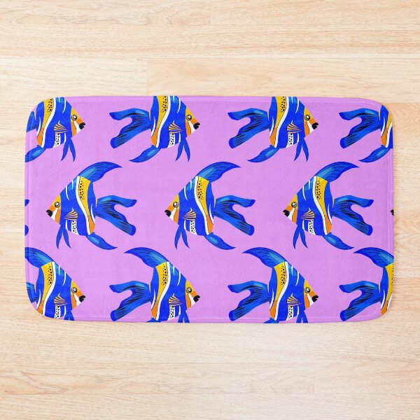 Item preview, Bright Blue and Orange Lavender Tropical Ocean Fish designed and sold by ChristinasMess.