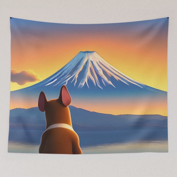 Item preview, Dog looking at Mt Fuji designed and sold by bradm50.