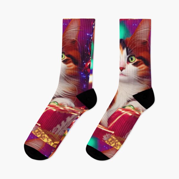 Item preview, Beautiful Christmas Cats - Modern Digital Art designed and sold by Ai-michiart.
