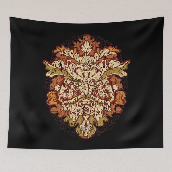Item preview, Green Man Celtic Mythology Irish Pagan designed and sold by BluePagan.