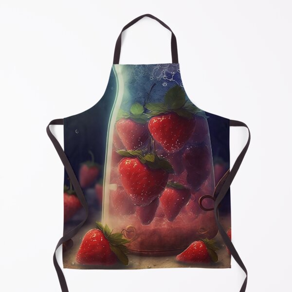 Artikelvorschau, Digitales Standbild eines Glases Erdbeeren entworfen und verkauft von CodeAndColors.