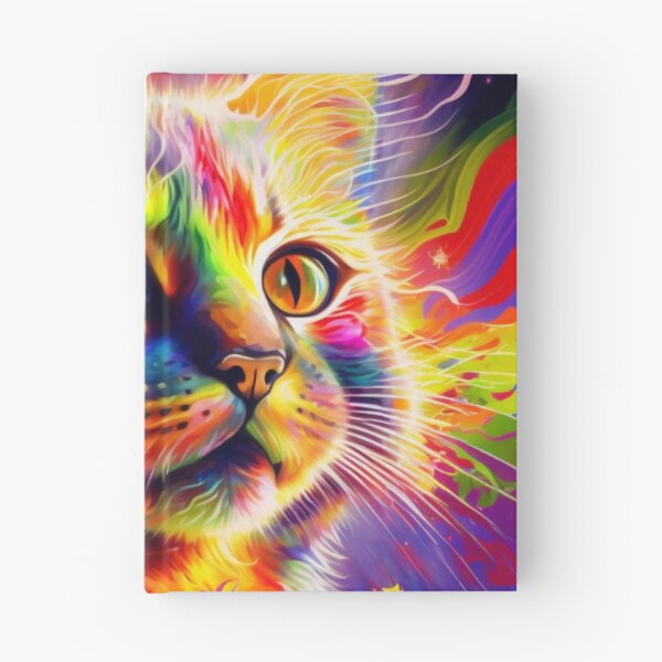 Item preview, psychedelic cat designed and sold by Daramacus.