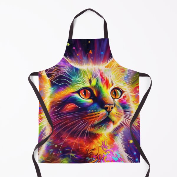 Item preview, psychedelic cat designed and sold by Daramacus.
