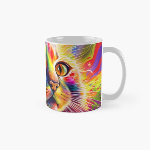 Item preview, psychedelic cat designed and sold by Daramacus.