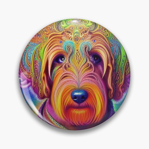 Item preview, Tribal Labradoodle Dog Art 1 designed and sold by DiatomDesigns.
