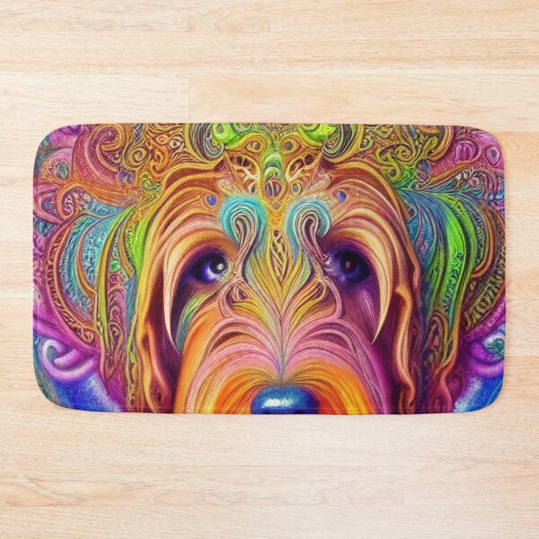 Item preview, Tribal Labradoodle Dog Art 1 designed and sold by DiatomDesigns.
