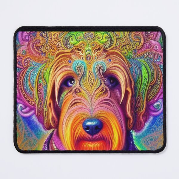 Item preview, Tribal Labradoodle Dog Art 1 designed and sold by DiatomDesigns.