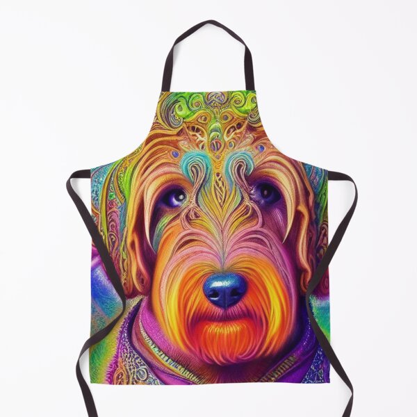 Item preview, Tribal Labradoodle Dog Art 1 designed and sold by DiatomDesigns.