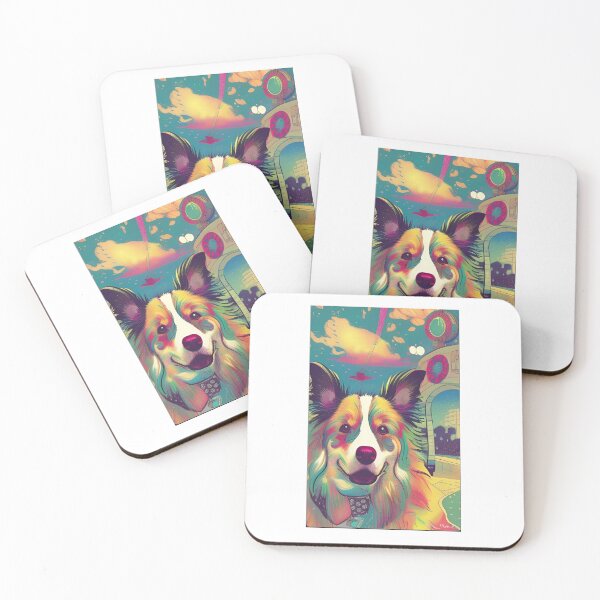 Item preview, obra de arte collie designed and sold by GroovyDino.