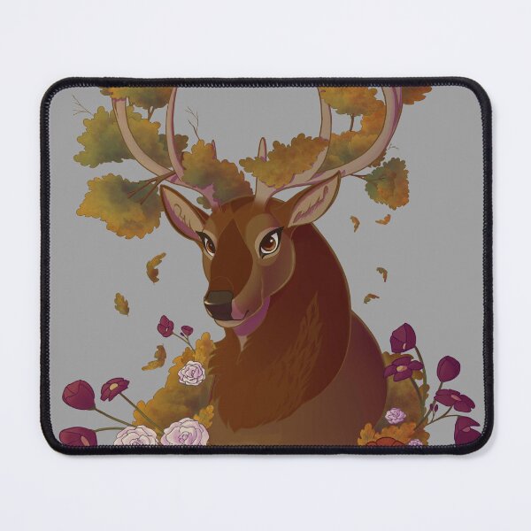 Item preview, Stag Red Deer Fall Autumn Botanical Oak Illustration designed and sold by CaffeineBee.