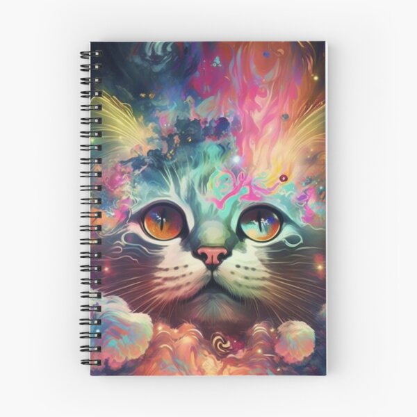 Item preview, psychedelic cat 2 designed and sold by Daramacus.