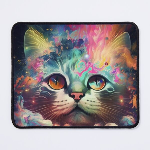 Item preview, psychedelic cat 2 designed and sold by Daramacus.