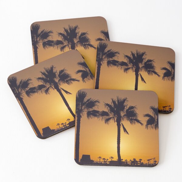 Item preview, Tall Palm trees and beautiful sunset  designed and sold by Durgaa D.