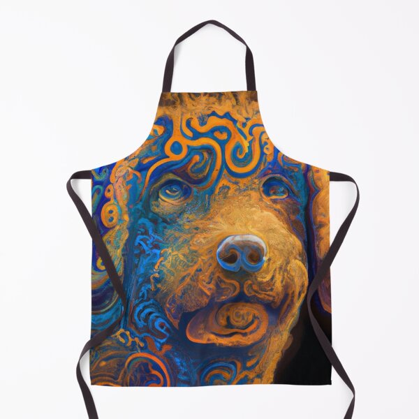 Item preview, Tribal Labradoodle Dog Art 2 designed and sold by DiatomDesigns.