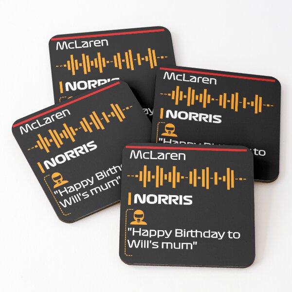 Item preview, Happy Birthday to Will's Mum - Lando Norris Quote F1 Team Radio designed and sold by StickItOnPole.