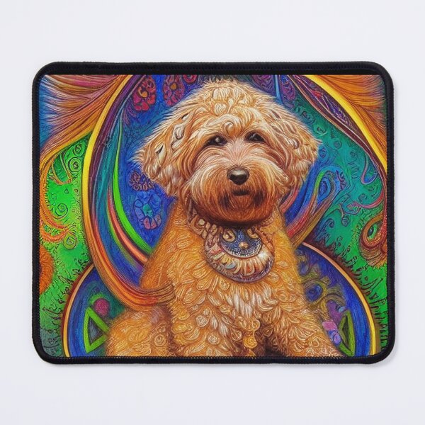 Item preview, Tribal Labradoodle Dog Art 3 designed and sold by DiatomDesigns.