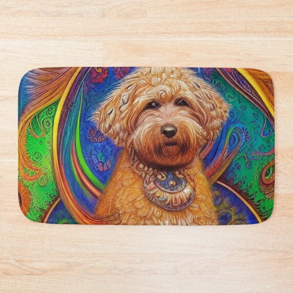 Item preview, Tribal Labradoodle Dog Art 3 designed and sold by DiatomDesigns.