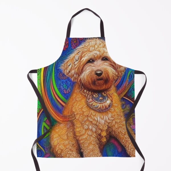 Item preview, Tribal Labradoodle Dog Art 3 designed and sold by DiatomDesigns.