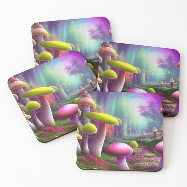 Item preview, Beautiful Psychedelic Colorful Mushrooms designed and sold by Sweet-A-Dsignz.