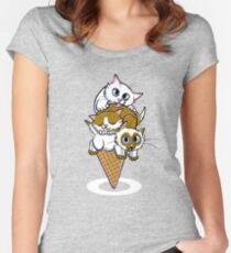 Kitten Cone Women's Fitted Scoop T-Shirt