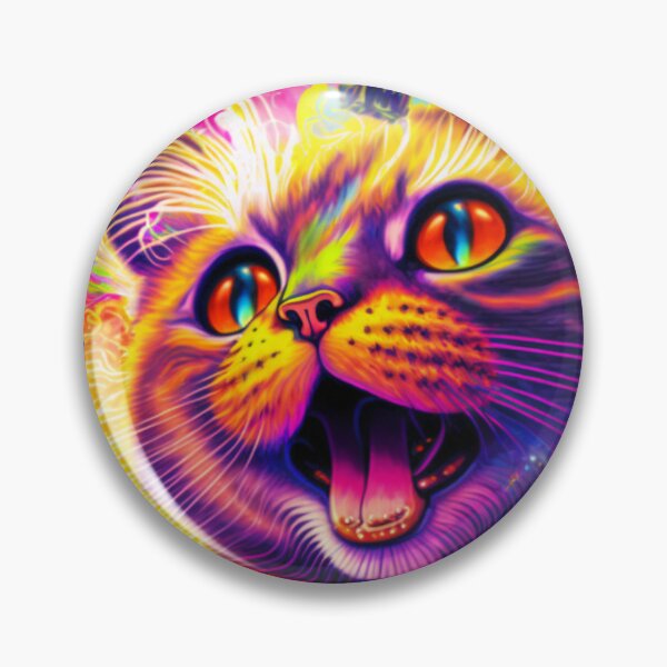 Item preview, psychedelic cat 4 designed and sold by Daramacus.