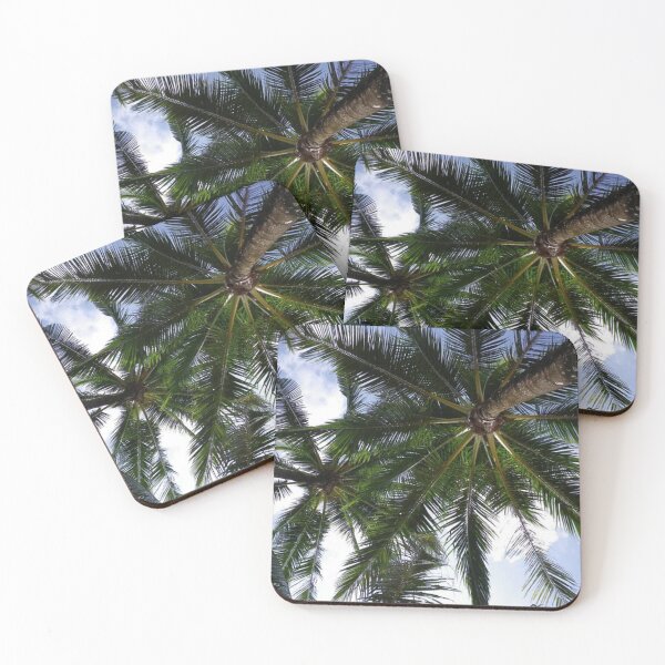 Item preview, Tall Palm trees and blue sky designed and sold by Durgaa D.