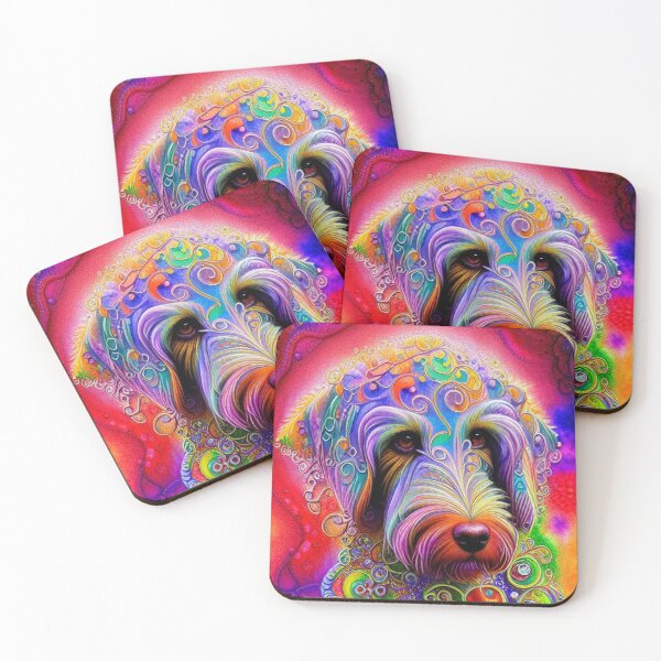 Item preview,  Tribal Labradoodle Dog Art 4 designed and sold by DiatomDesigns.