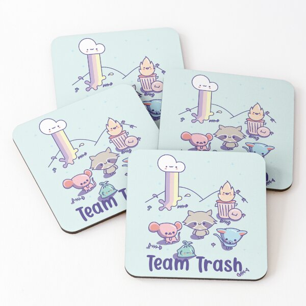 Item preview, Kawaii Raccoon, Rat and Opossum, Team Trash Pastel Rainbow  designed and sold by Good-Find.