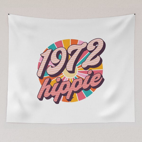 Item preview, 1972 Hippie - Since 1972 - Christmas Gift For Classic Old Hippies designed and sold by AlanPhotoArt.