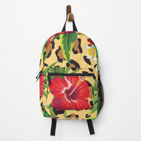 Item preview, Leopard print with red hibiscus designed and sold by FGCART.