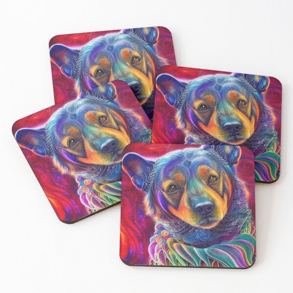 Item preview, Tribal Swedish Vallhund Dog Art 1 designed and sold by DiatomDesigns.