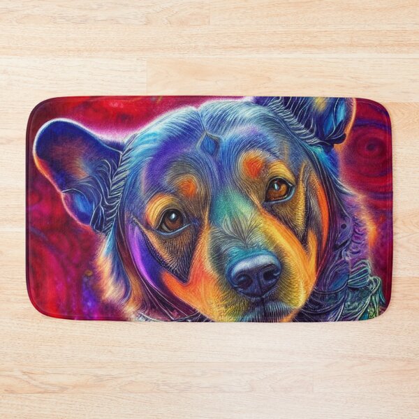 Item preview, Tribal Swedish Vallhund Dog Art 1 designed and sold by DiatomDesigns.
