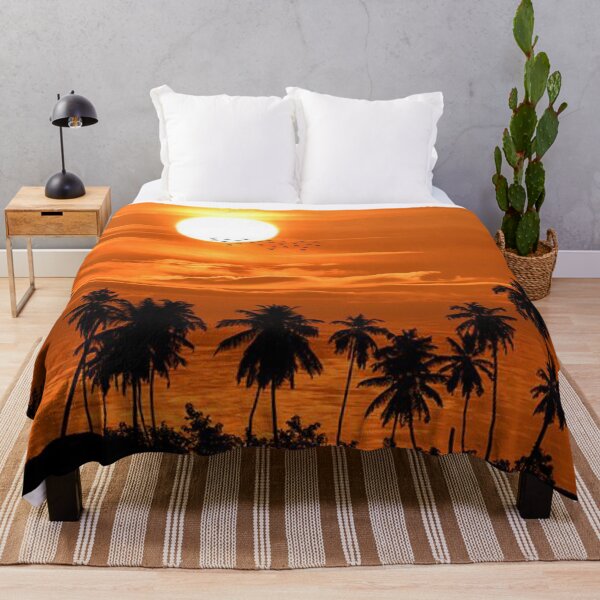 Item preview, Tall Palm trees and beautiful sunset designed and sold by Durgaa D.