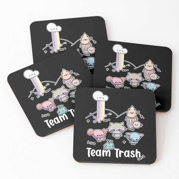 Item preview, Kawaii Raccoon, Rat and Opossum, Team Trash Pastel Rainbow  designed and sold by Good-Find.