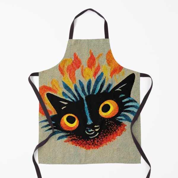 Artikelvorschau, Flaming Black Cat - Horror Halloween Spooky Scary Series entworfen und verkauft von jjwalters.