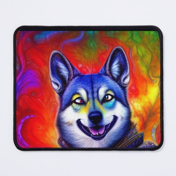 Item preview, Tribal Swedish Vallhund Dog Art 2 designed and sold by DiatomDesigns.