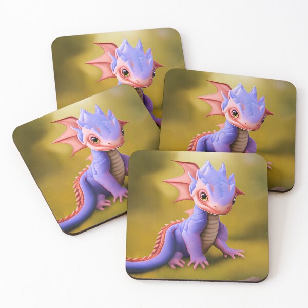 Item preview, Cute Baby Purple and Pink Dragon designed and sold by dragynrain.