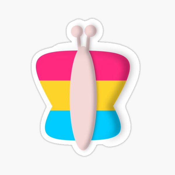 Pansexual Butterfly Sticker For Sale By Zeebar Redbubble 