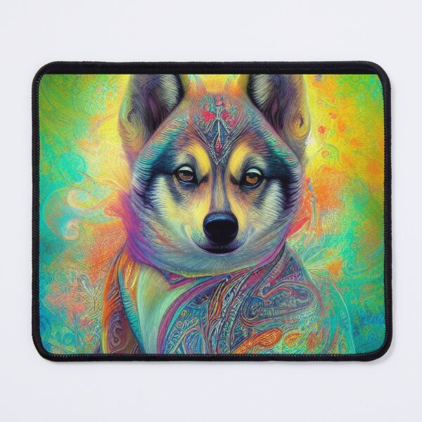 Item preview, Tribal Swedish Vallhund Dog Art 3 designed and sold by DiatomDesigns.