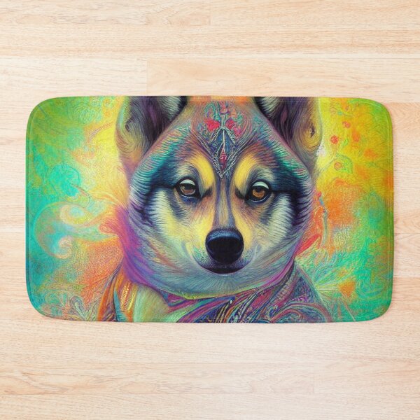 Item preview, Tribal Swedish Vallhund Dog Art 3 designed and sold by DiatomDesigns.