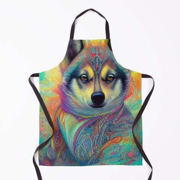 Item preview, Tribal Swedish Vallhund Dog Art 3 designed and sold by DiatomDesigns.