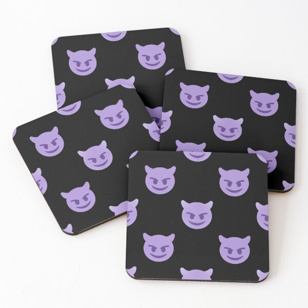 Item preview, purple devil emoji designed and sold by Gossip Rag.