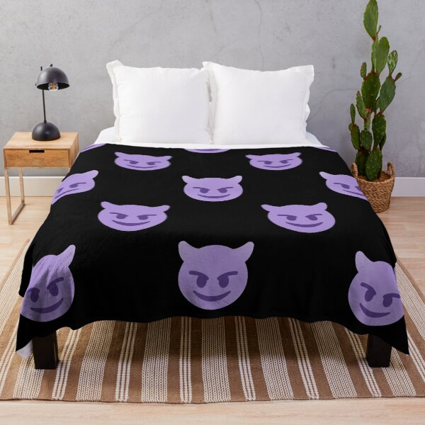 Item preview, purple devil emoji designed and sold by Gossip Rag.