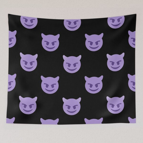 Item preview, purple devil emoji designed and sold by Gossip Rag.